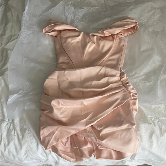 House Of CB 'Coraline' Blush Satin Corset Dress - Picture 13 of 15